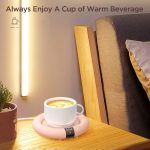 Coffee Mug Warmer， 2022 EasyAcc Coffee Warmer for Desk [with Silicon Cup Lid] Smart Mug Warmer Auto Shut Off， 3 Temp Setting to 167℉， Touch Switch， LED Display Cup Warmer for Office Home -Coffee Gift - Image 6